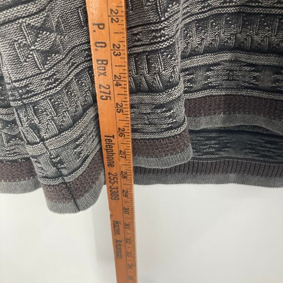 Carbon2Cobalt Aztec Western Textured Gray Hoodie Men’s XL Ranch Rodeo - Picture 8 of 11